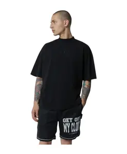 Футболка оверсайз с вышитым логотипом. Richmond, черный