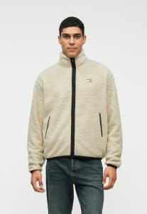 Флисовая куртка Tommy Jeans BADGE ZI THRU UNISEX, Gulf Sand/Beige