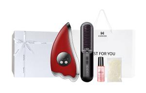 Выпрямитель для волос электрический с нагревательной пленкой, легкое моделирование, бережный для волос KD382S+KD817 KSKIN