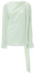 Топ-шарф Victoria Beckham Twist Detail Scarf Top, зеленый