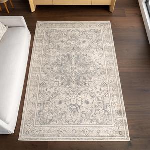 Ковер nuLOOM, 153 x 244 см, Gem Medallion для гостиной, спальни, столовой, цвет gem grey