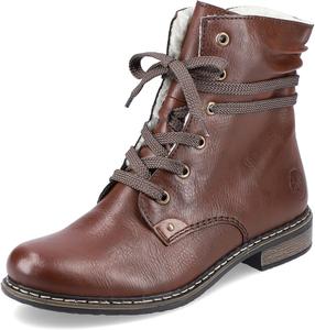 Женские модные ботильоны Rieker, Brown