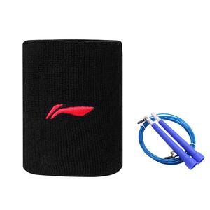 LINING Теннисные баскетбольные напульсники дышащие термозащитные black/white cotton