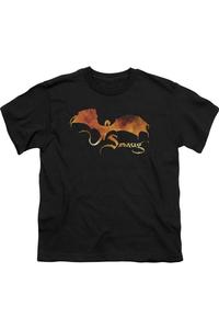 Футболка с коротким рукавом для детей "Хоббит: Смауг в огне" Gildan, черный