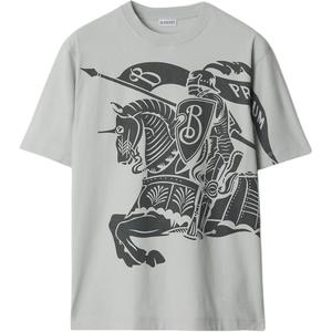 Футболка с мотивом рыцаря-всадника Burberry, Winter Day Color