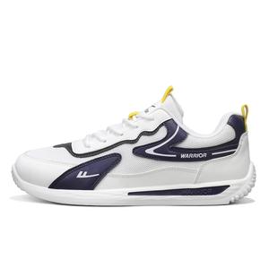 WARRIOR Низкие мужские кроссовки для скейтбординга, белые, темно-синие
