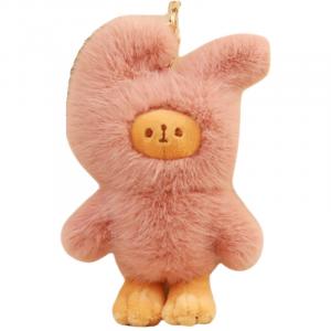 Плюшевый кулон милый кролик свитер куклы высота 20см Mise, розовый