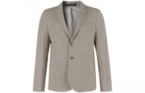 Курка пиджака деловая мужская FW23 из легкого льна EMPORIO ARMANI