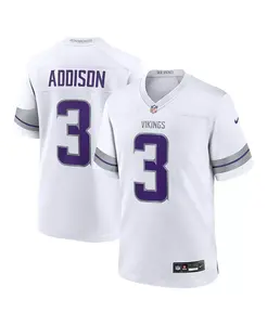 Футболка игровая Nike для мужчин Jordan Addison белая альтернативная Minnesota Vikings Fanatics