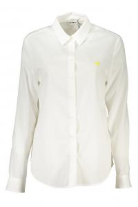 Женская рубашка Desigual с длинными рукавами из хлопка и вискозы, белый