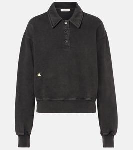 Хлопковая толстовка-поло JW Anderson, Washed Black