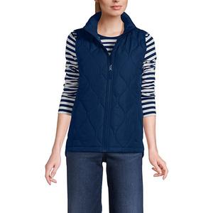 Женский утепленный жилет Featherfree Lands' End, Deep Sea Navy