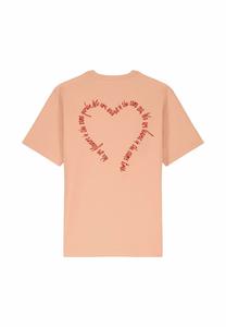 Футболка с принтом FLOWERS BACK HEAVYWEIGHT Mira Paris, светло-розовый