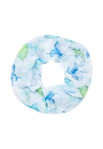 Шарф-Петля emily light loop с акварельным рисунком бабочки мягкий и тонкий Seasons Of April, синий