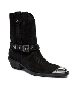 Кожаные ковбойские сапоги текс Pinko, черный