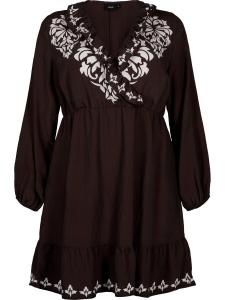 Мини платье Zizzi Dress MCOLORADO, темно-коричневый