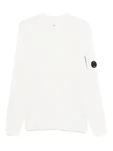 Джемпер с декоративной линзой C.P. Company, белый