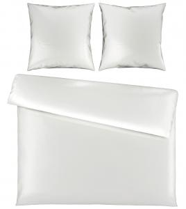 Постельное белье из атласа, 200x200 см, белое, однотонное Bio:Vio, белый