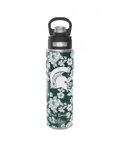 Стакан X Tervis Michigan State Spartans, бутылка 24 унции с широким горлом и роскошной крышкой Vera Bradley, green