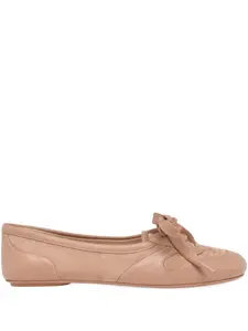 Балетки Vault со шнуровкой Gianvito Rossi, нейтральный