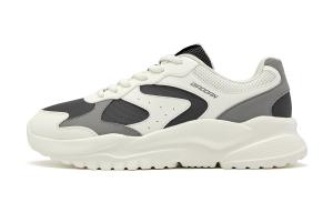 QIAODAN Мужские повседневные туфли с низким верхом, увеличивающие рост, устойчивые к истиранию и скольжению, цвета слоновой кости и серо-белого цвета