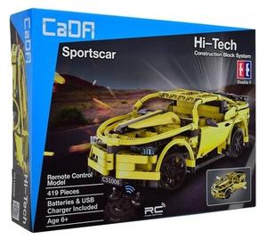 R C Bricks, Sports Car, желтый, 419 шт. CaDa