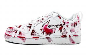 Детские скейтерские кроссовки Court Borough для младших школьников Nike, белый/красный