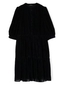 Emporio Armani corduroy shirt dress, черный