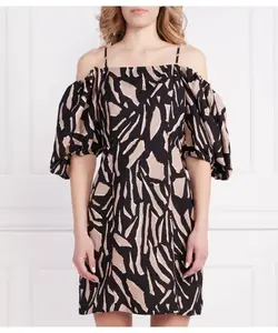 Льняное платье Dkny, бежевый