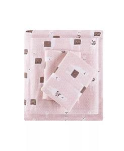 Новинки комплектов фланелевых простыней с принтом Intelligent Design, розовый