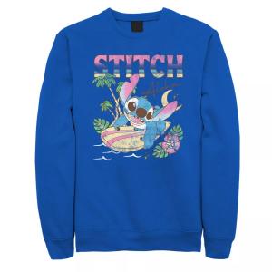 Мужской свитшот Disney Lilo & Stitch Aloha Tropic Surf Stitch Licensed Character