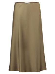 BETTY & CO Атласная юбка с эластичным поясом, цвет пыльно-оливковый