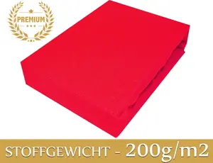 Простыня на резинке махровая простыня на резинке 200х200 см красная ПРЕМИУМ Timex-Pol