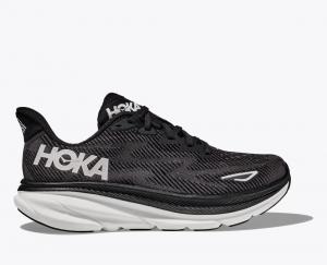 Кроссовки Hoka One One Clifton 9 1127895-BWHT Мужские Черно-белые Беговые