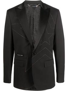 Philipp Plein пиджак со стразами, черный