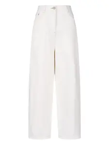 Джинсы с контрастной строчкой Tomboy, белый