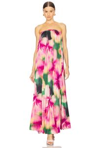 Платье Agatha Misa Los Angeles, blurred hibiscus