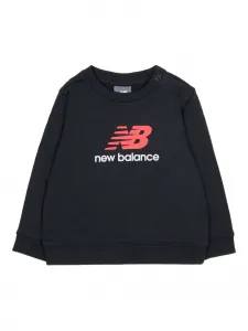 Свитшот с круглым вырезом New Balance Kids, черный