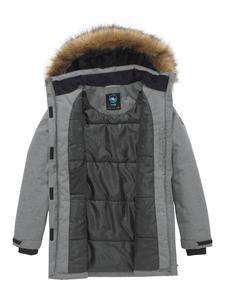 Polarino Функциональная парка серого меланжевого цвета