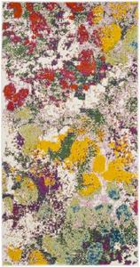 Ковер SAFAVIEH, 201 x 201 см, Watercolor Collection, Light Green & Rose, современный бохо абстрактный дизайн, без линьки и простой в уходе, идеален для помещений с высокой проходимостью в гостиной, спальне (WTC696E)