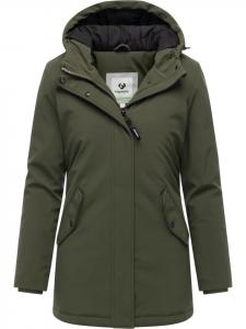 Темно-оливковое пальто Softshell Navanuti ragwear