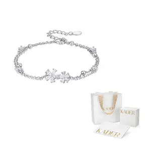 KADER Браслеты из стерлингового серебра 925 пробы для женщин серебро, эксклюзивная упаковка goddess