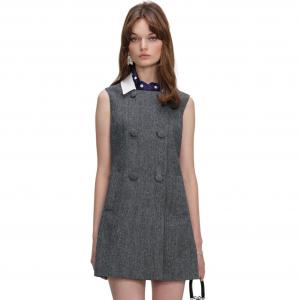 Платье без рукавов Self portrait Self-portrait, серый mixed color