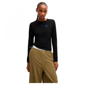 Лонгслив HUGO BLUE Daliria 10258980, черный