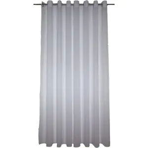 Штора Gerty с люверсами, 1 шт., готовый занавес с металлическими люверсами по размеру Wirth, белый