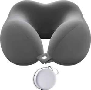 Подушка для шеи U-образной формы, с эффектом памяти, дорожная подушка для шеи, с медленным восстановлением формы, поддерживающая шею подушка с ящиком для хранения, подходит для автомобилей, авиаперелетов, домашнего офиса Hdvery