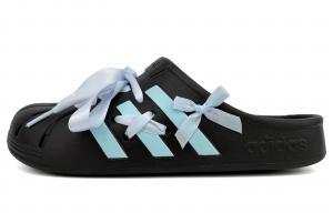 Adidas Сандалии ADILETTE CLOGS с закрытым носком, устойчивые к истиранию, цвет унисекс, черный, синий