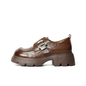 BELLE Лоферы женские черно-коричневые - коричневые, цвет Brown