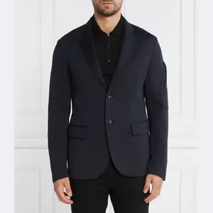 Элегантный пиджак приталенного кроя Armani Exchange, синий