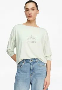 Топ с длинными рукавами Comma, Pastelltürkis